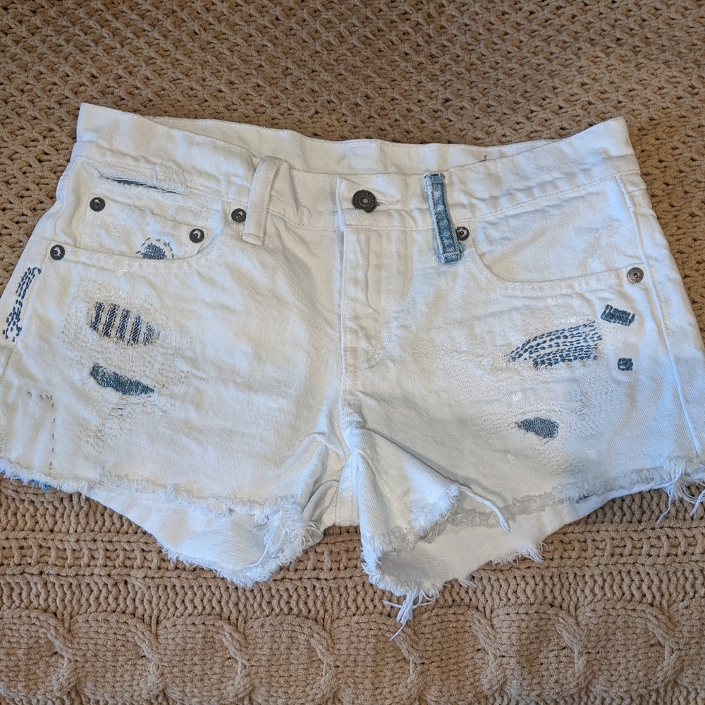 Ralph Lauren Crosby White Denim Shorts 26